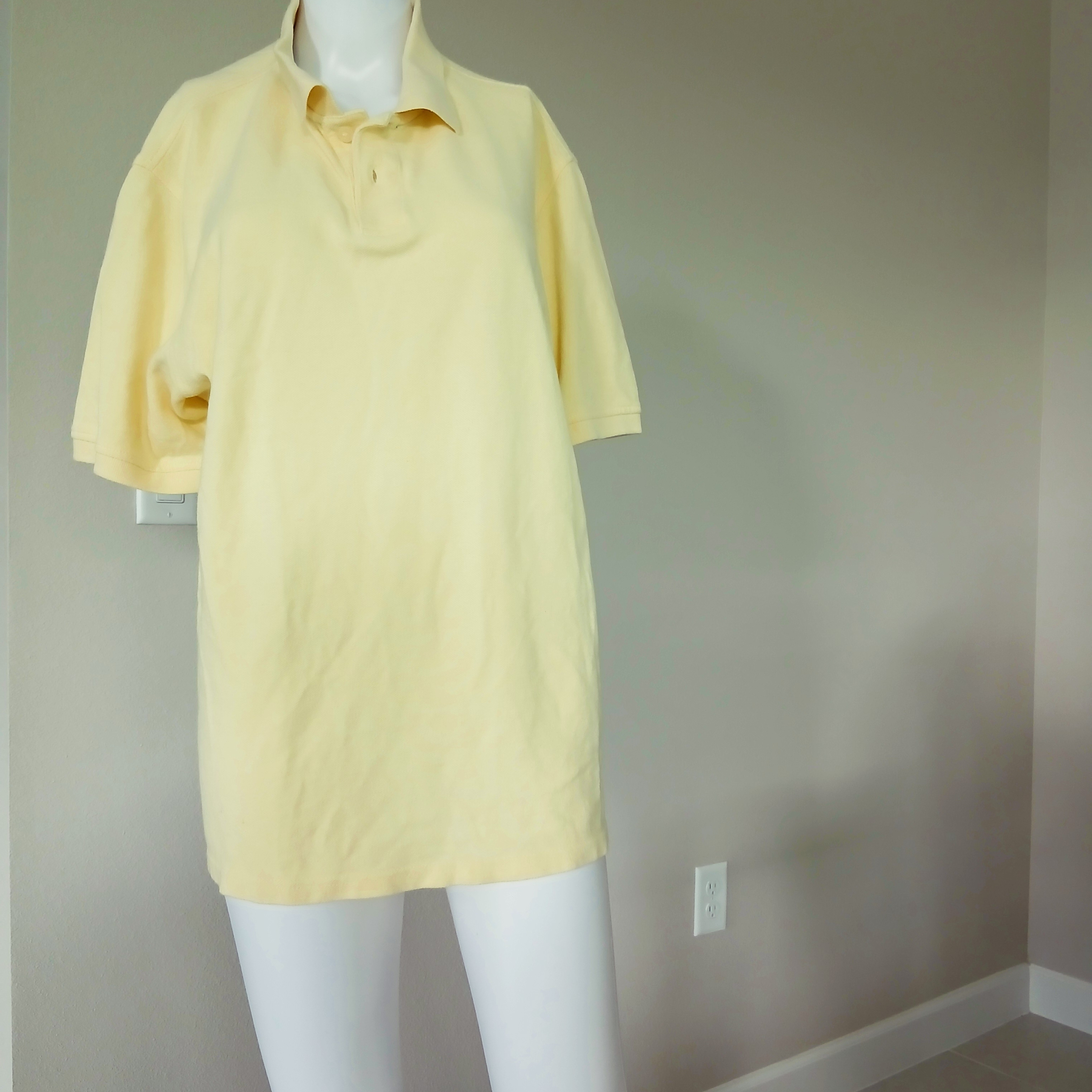 Amazon Essentials Light Yellow Polo Shirt